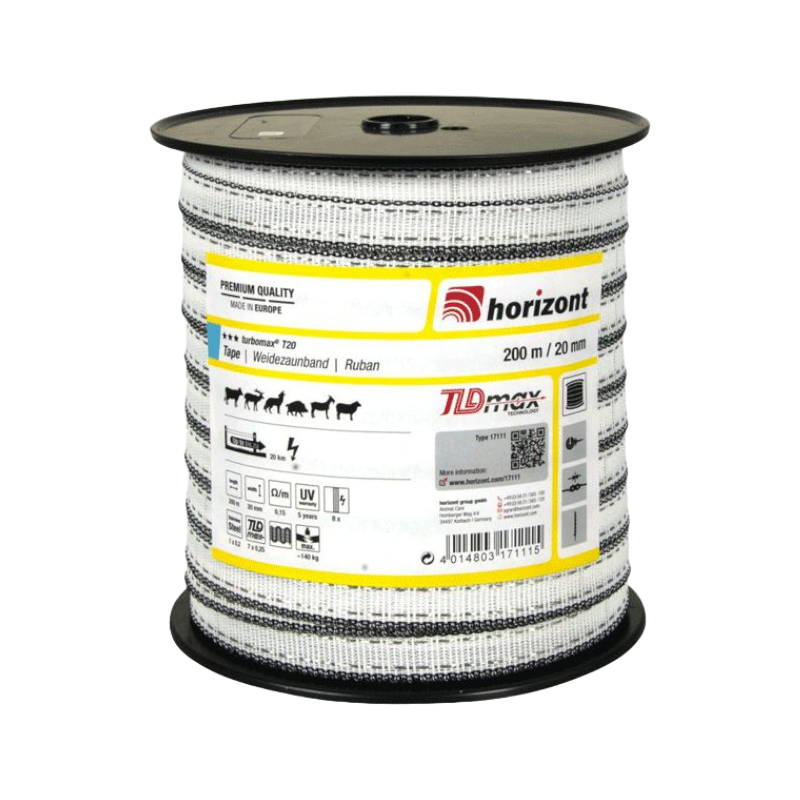 Horizont - Ruban Turbomax 20mm/200m blanc | - Ohlala