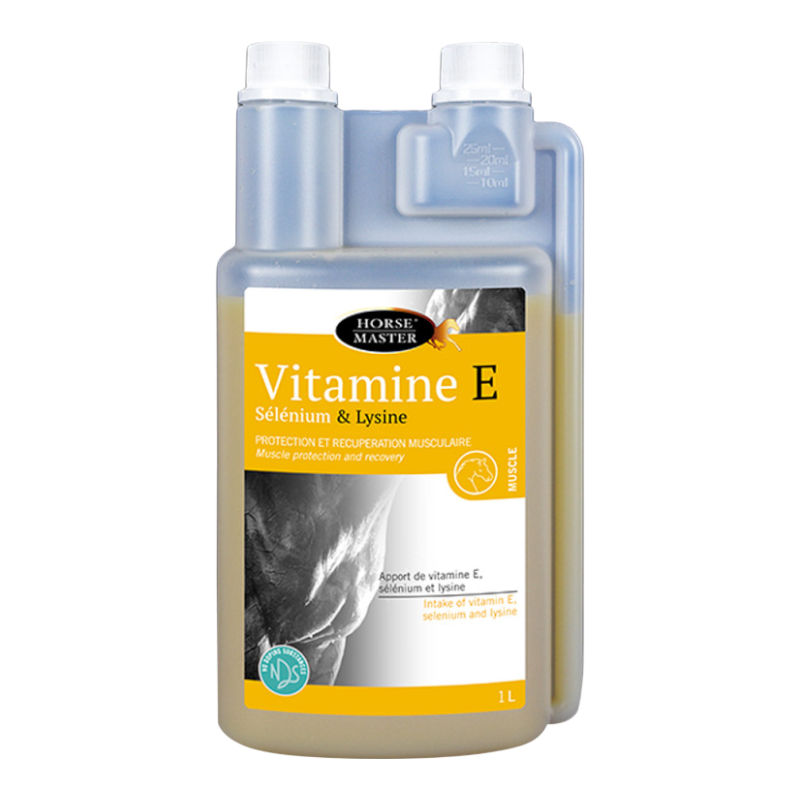 Horse Master - Complément alimentaire liquide récupération musculaire Vitamine E Selenium et Lysine | - Ohlala