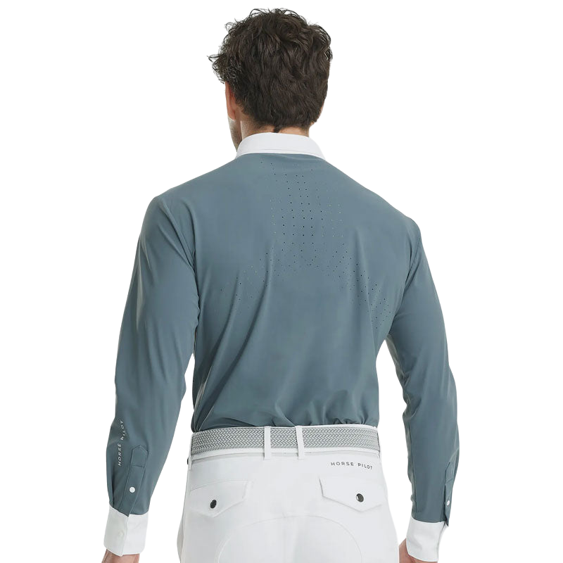 Horse Pilot - Chemise manches longues homme Aerolight cloudy blue | - Ohlala