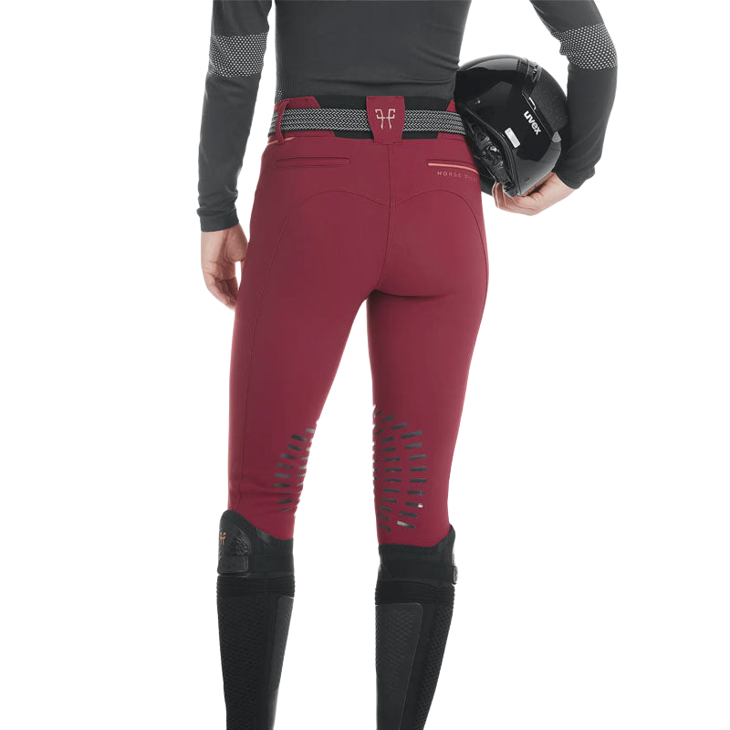 Horse Pilot - Pantalon d'équitation femme X-Design dark red | - Ohlala