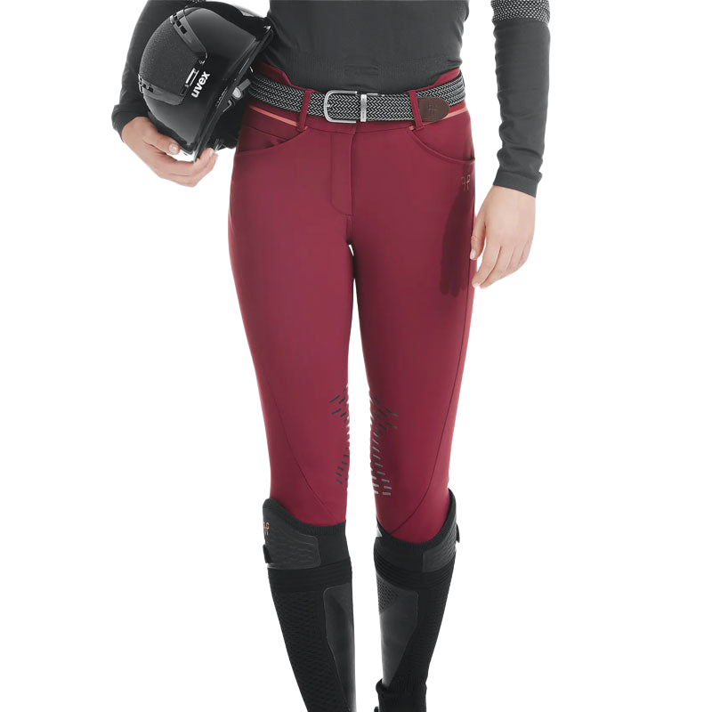 Horse Pilot - Pantalon d'équitation femme X-Design dark red | - Ohlala