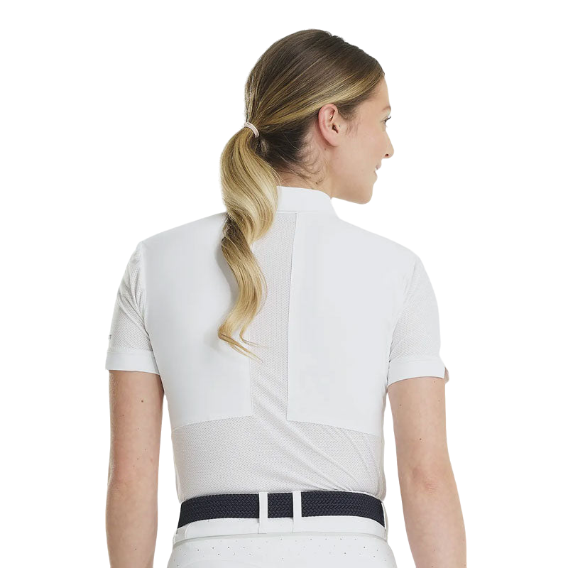 Horse Pilot - Polo d'équitation femme Aeromesh blanc | - Ohlala
