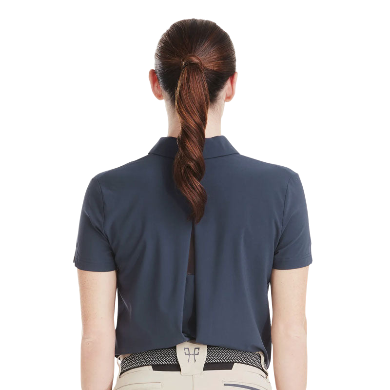 Horse Pilot - Polo manches courtes femme Ariia navy | - Ohlala