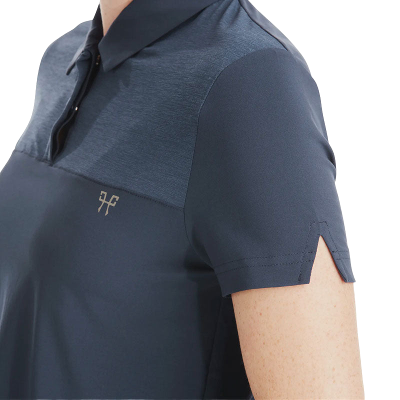 Horse Pilot - Polo manches courtes femme Ariia navy | - Ohlala