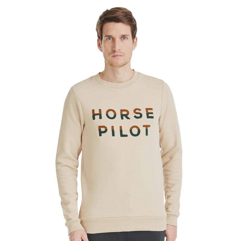 Horse Pilot - Pull homme Team sand | - Ohlala
