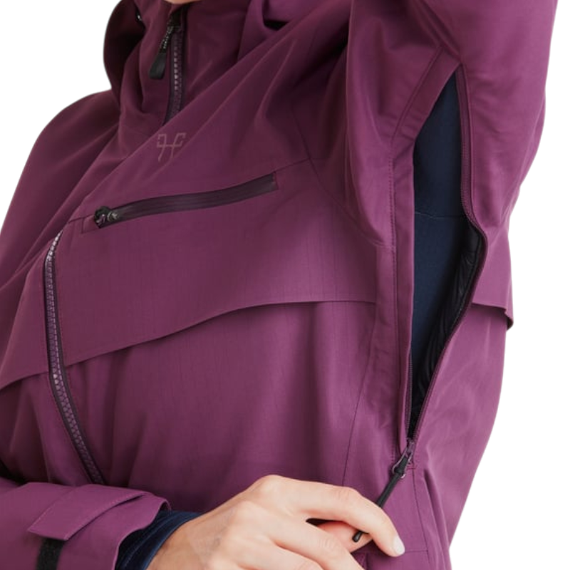 Horse Pilot - Manteau manches longues femme Essential dark purple | - Ohlala