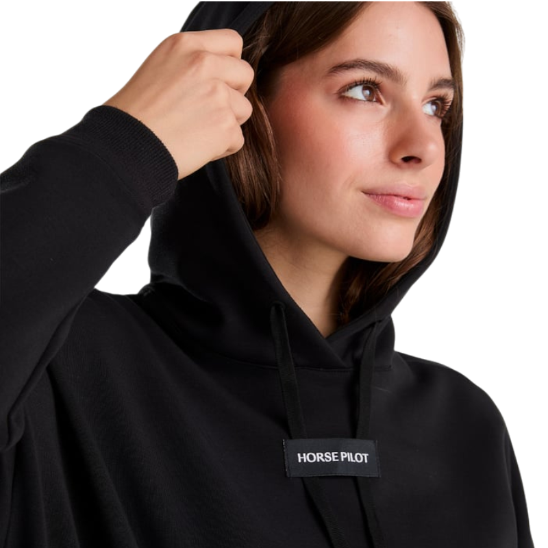 Horse Pilot - Sweat à capuche femme Team noir | - Ohlala