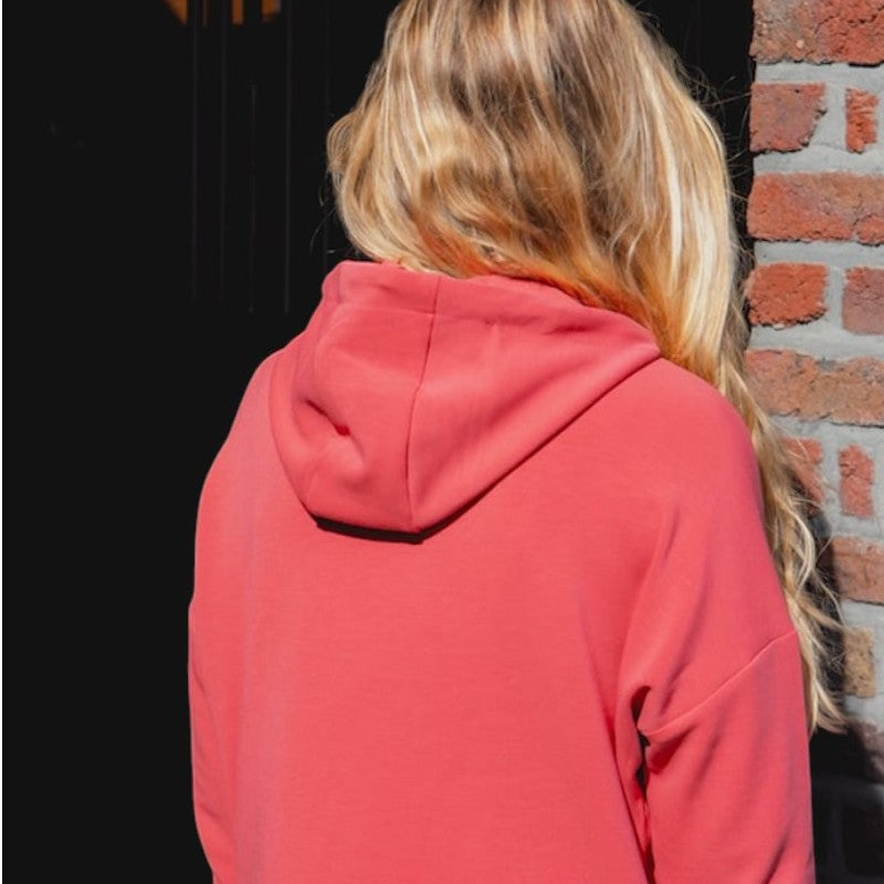 Horse Pilot - Sweat à capuche femme Team rose coral | - Ohlala