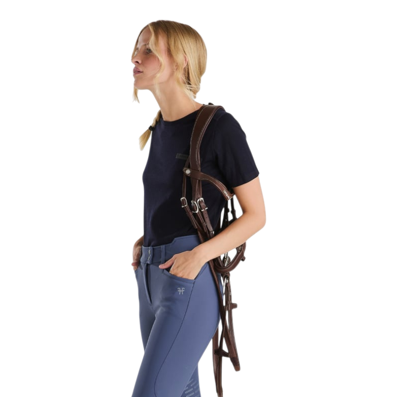 Horse Pilot - T-shirt manches courtes femme Merinos dark night | - Ohlala