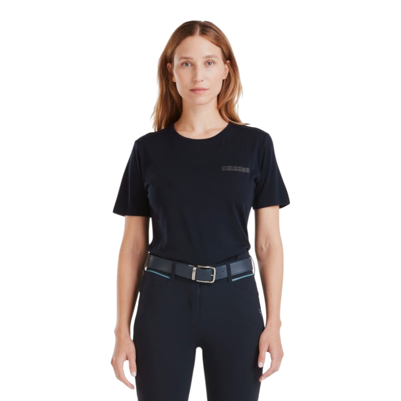 Horse Pilot - T-shirt manches courtes femme Merinos dark night | - Ohlala