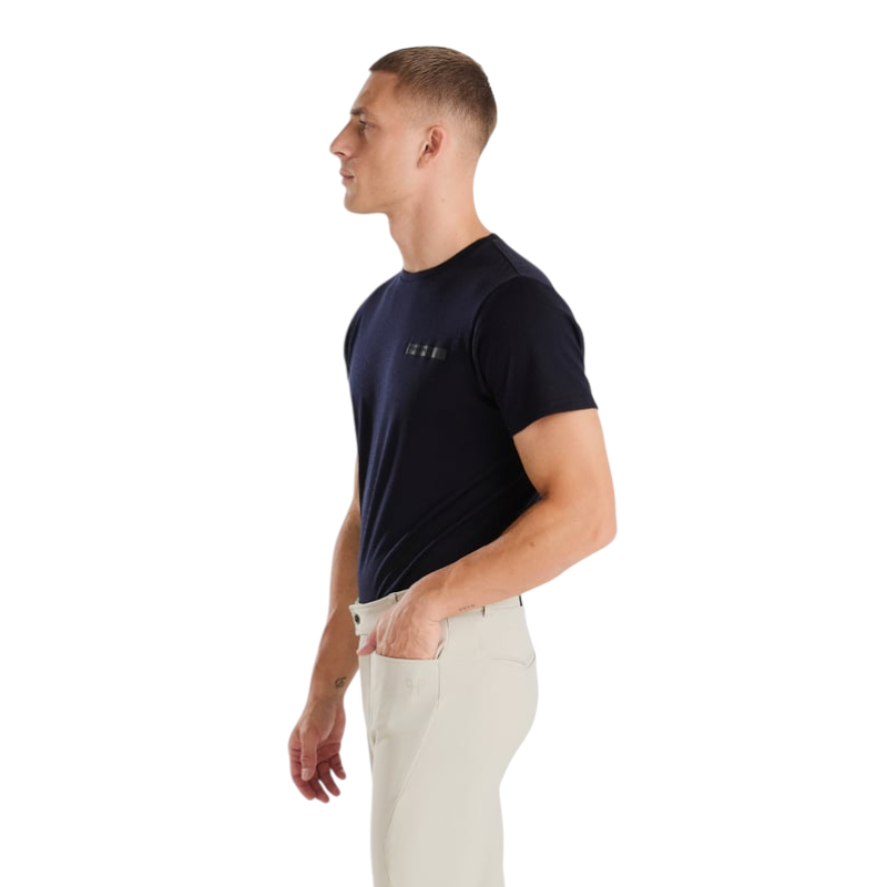 Horse Pilot - T-shirt manches courtes homme Merinos dark night | - Ohlala