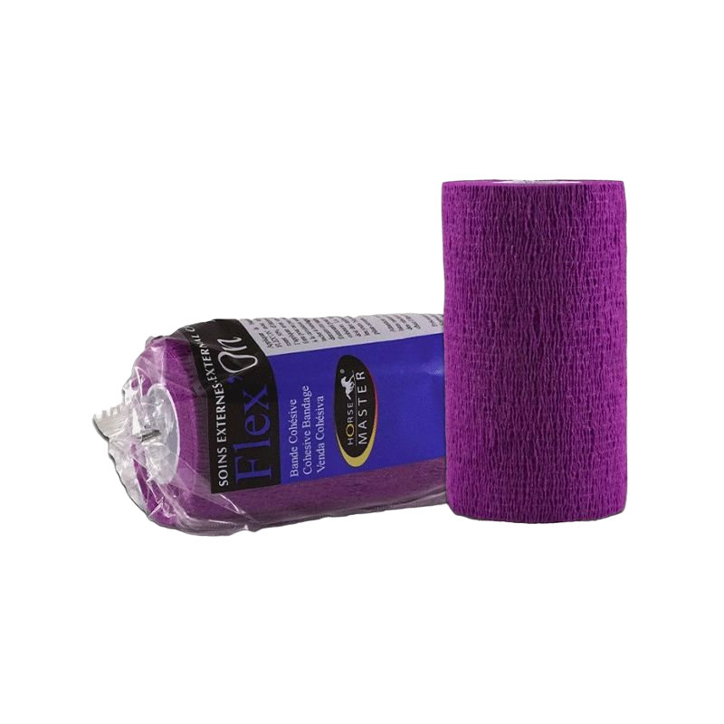 Horse Master - Bande de soin cohésive élastique multi-usage Flex'on violet | - Ohlala