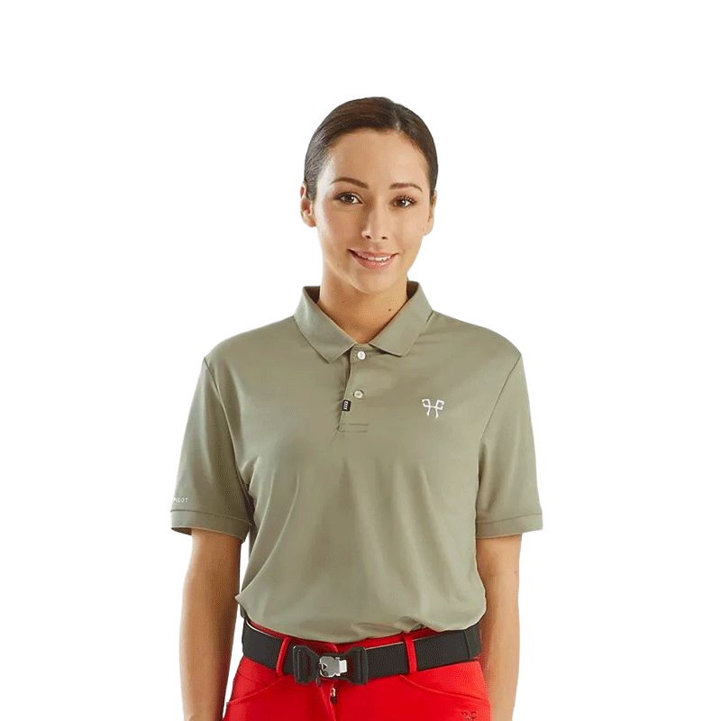 Horse Pilot - Polo manches courtes unisex Atlas beige | - Ohlala