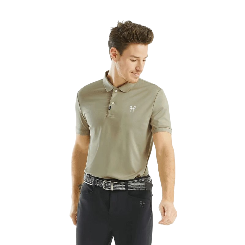 Horse Pilot - Polo manches courtes unisex Atlas beige | - Ohlala