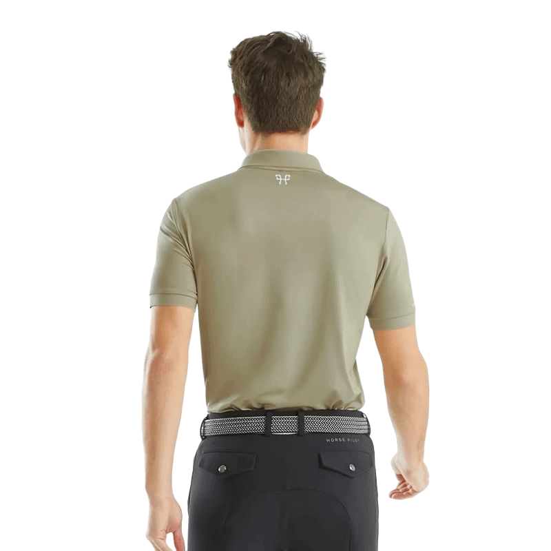 Horse Pilot - Polo manches courtes unisex Atlas beige | - Ohlala