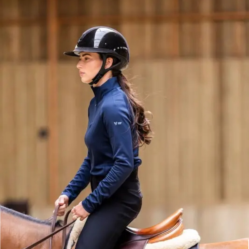 Horse Pilot - T-shirt manches longues femme Winter marine | - Ohlala