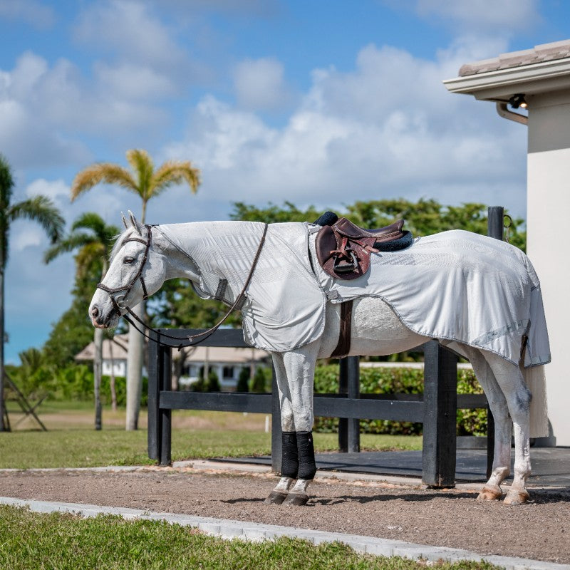 Horseware - Chemise anti-mouches de monte Amigo Flyrider argent/ titanium grey/ argent | - Ohlala