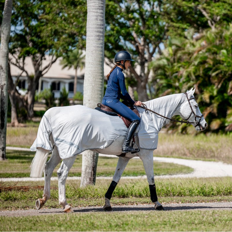 Horseware - Chemise anti-mouches de monte Amigo Flyrider argent/ titanium grey/ argent | - Ohlala