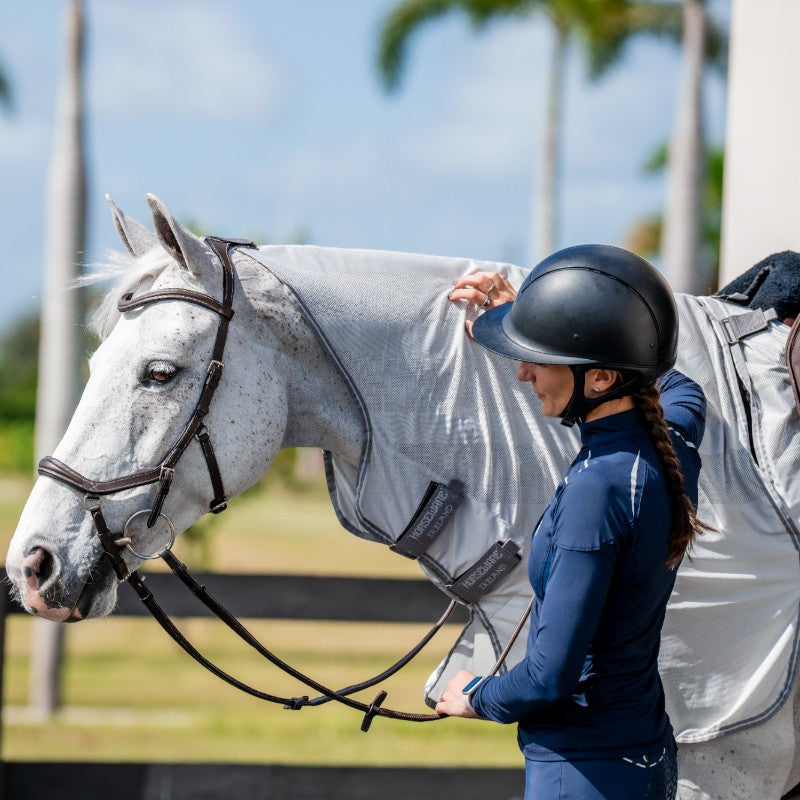 Horseware - Chemise anti-mouches de monte Amigo Flyrider argent/ titanium grey/ argent | - Ohlala