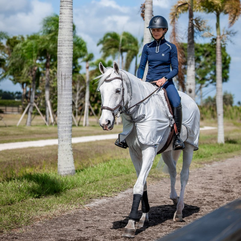 Horseware - Chemise anti-mouches de monte Amigo Flyrider argent/ titanium grey/ argent | - Ohlala