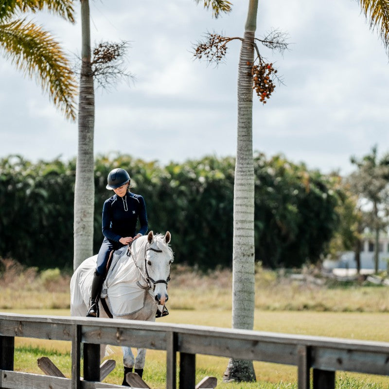 Horseware - Chemise anti-mouches de monte Amigo Flyrider argent/ titanium grey/ argent | - Ohlala