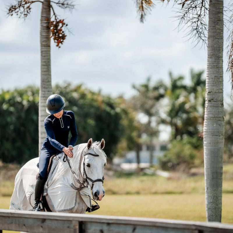 Horseware - Chemise anti-mouches de monte Amigo Flyrider argent/ titanium grey/ argent | - Ohlala