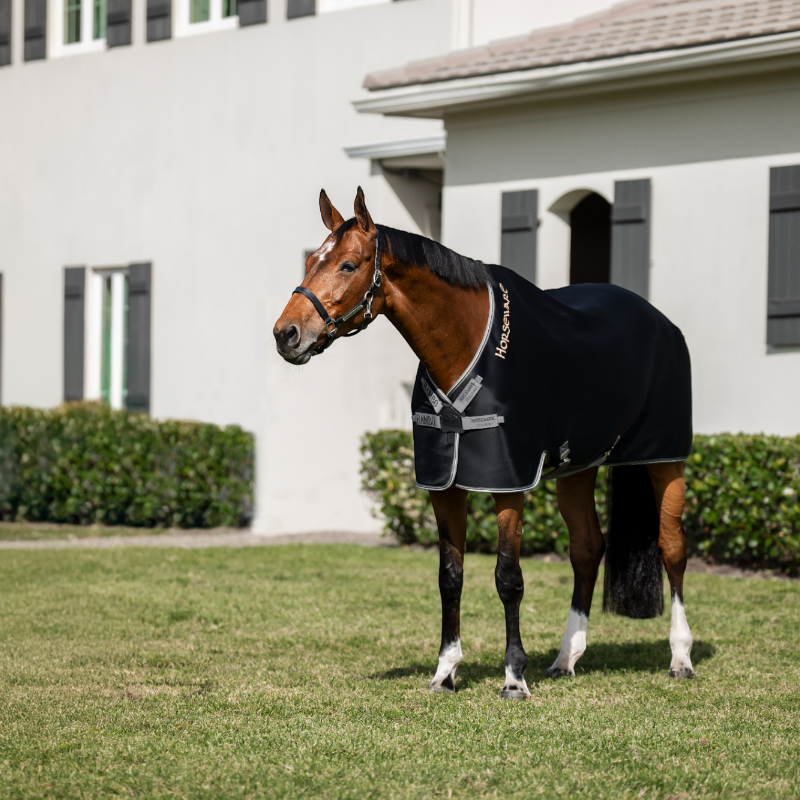 Horseware - Chemise séchante Rambo Airmax Cooler noir/ thunderstorm grey/ argent | - Ohlala