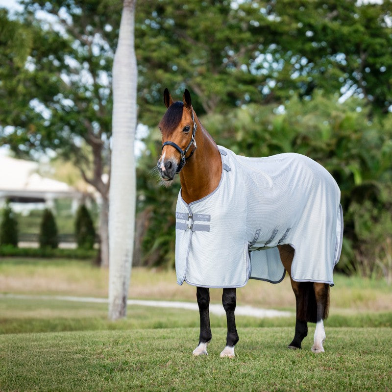 Horseware - Couverture anti-mouches Amigo Bug Buster argent/ titanium grey/ argent | - Ohlala