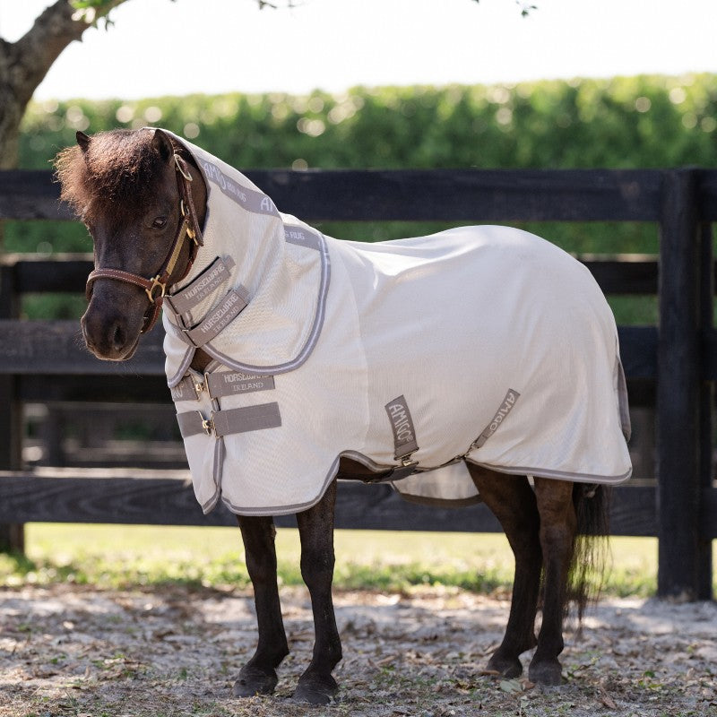 Horseware - Couverture anti-mouches Amigo Bug Rug Plus Petite argent/ titanium grey/ argent | - Ohlala
