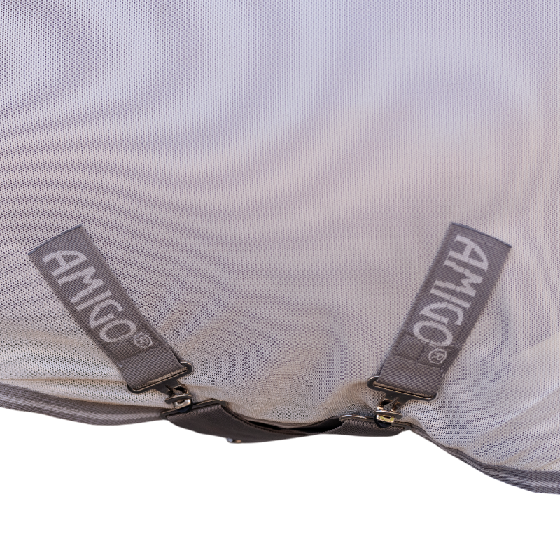 Horseware - Couverture anti-mouches Amigo Bug Rug Plus Petite argent/ titanium grey/ argent | - Ohlala