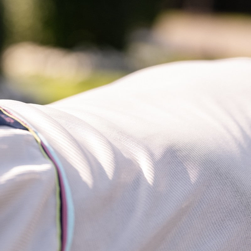 Horseware - Couverture anti-mouches Amigo Bug Rug Plus Pony argent/ lime/ marine/ rose/ bleu | - Ohlala