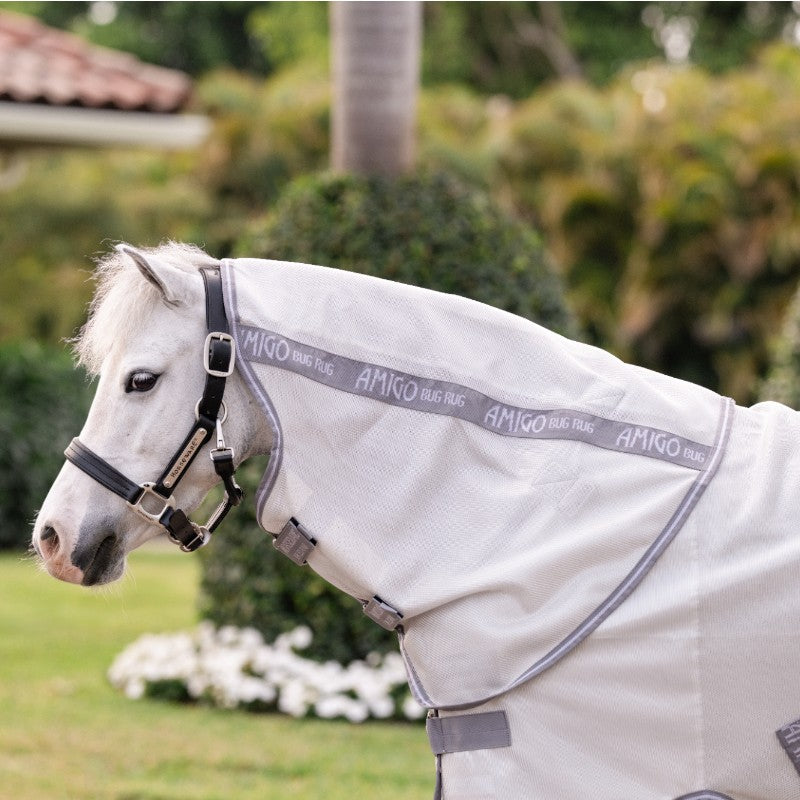 Horseware - Couverture anti-mouches Amigo Bug Rug Plus Pony argent/ titanium grey/ argent | - Ohlala