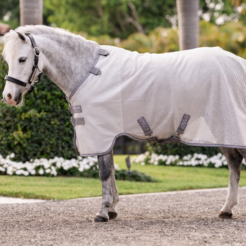 Horseware - Couverture anti-mouches Amigo Bug Rug Plus Pony argent/ titanium grey/ argent | - Ohlala