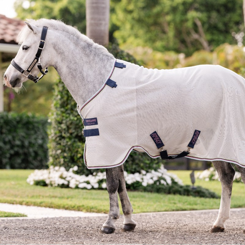 Horseware - Couverture anti-mouches Amigo Bug Rug Pony argent/ lime/ marine/ rose/ bleu | - Ohlala