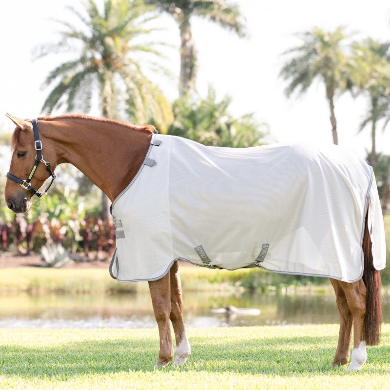 Horseware - Couverture anti-mouches Amigo Bug Rug silver/ titanium grey/ argent | - Ohlala