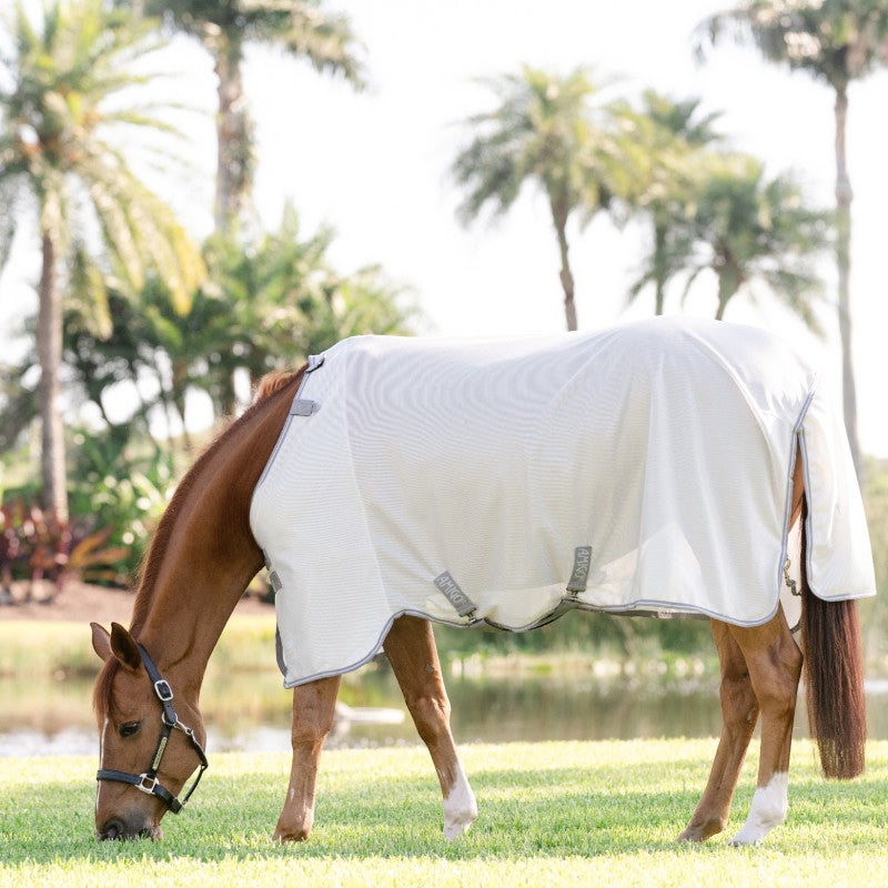 Horseware - Couverture anti-mouches Amigo Bug Rug silver/ titanium grey/ argent | - Ohlala