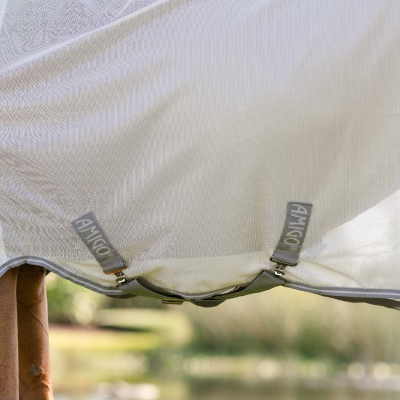 Horseware - Couverture anti-mouches Amigo Bug Rug silver/ titanium grey/ argent | - Ohlala