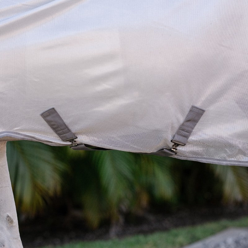 Horseware - Couverture anti-mouches Amigo Integrated argent/ titanium grey/ argent | - Ohlala