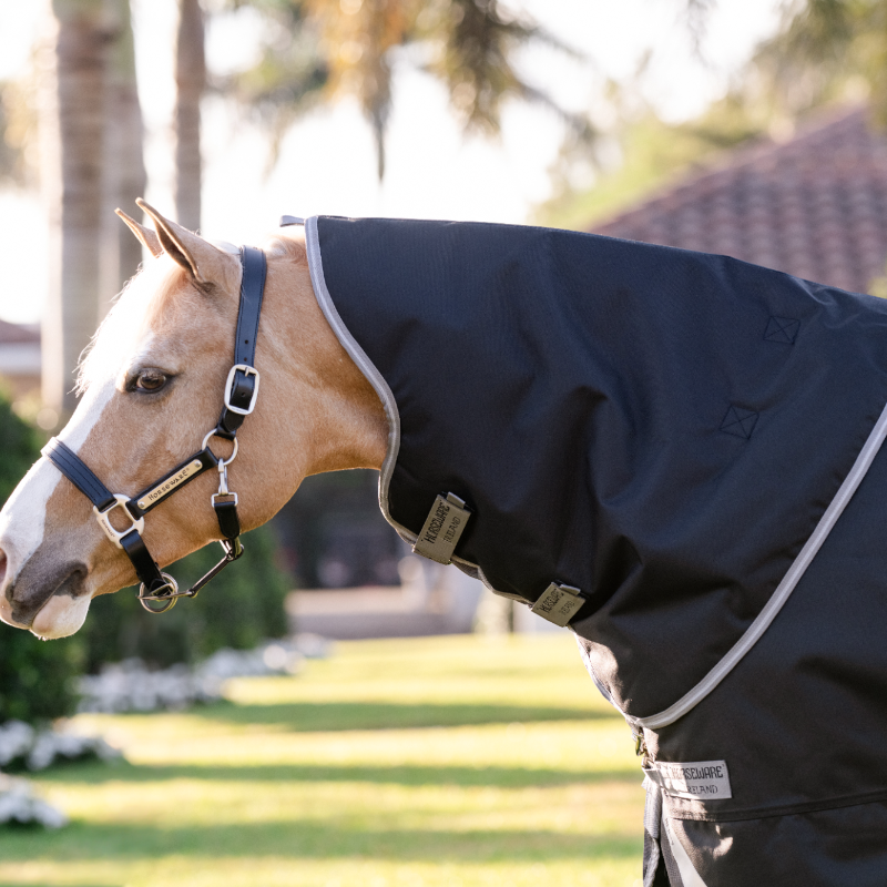Horseware - Couverture d'extérieur Amigo Bravo Plus Pony Turnout noir/ titanium grey/ argent 0g | - Ohlala