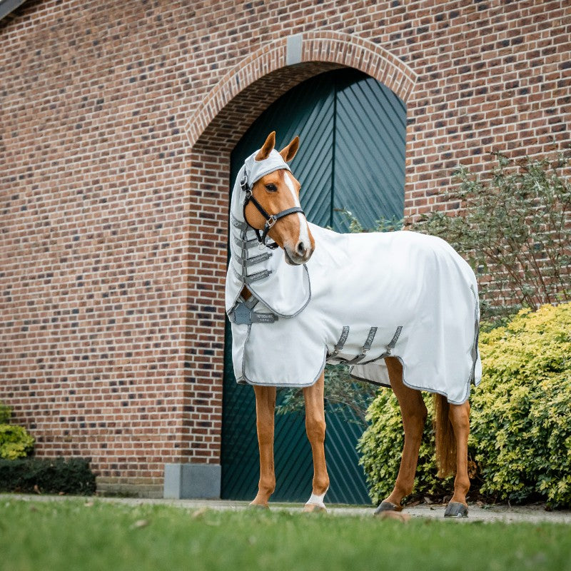 Horseware - Couverture d'extérieur Amigo Ripstop Hoody argent/ titanium grey/ argent | - Ohlala