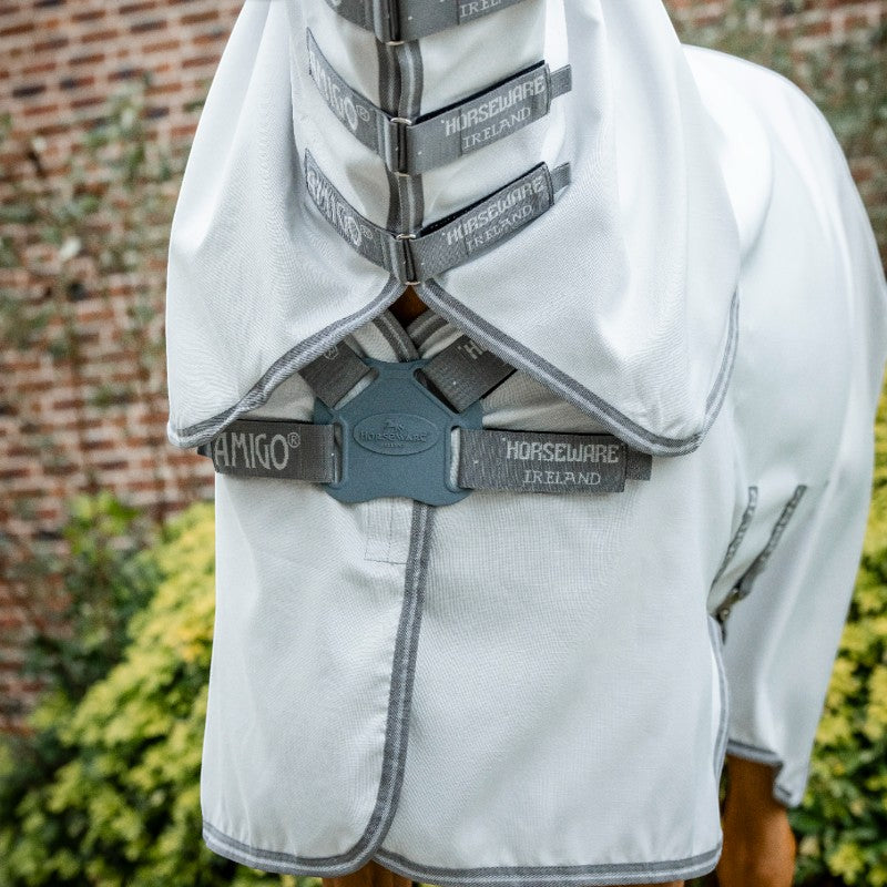 Horseware - Couverture d'extérieur Amigo Ripstop Hoody argent/ titanium grey/ argent | - Ohlala