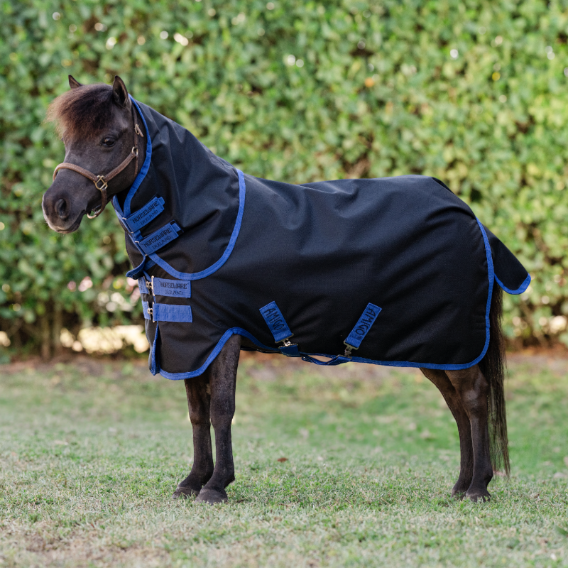 Horseware - Couverture d'extérieur Amigo Ripstop Plus Petite Turnout noir/ classic blue 0g | - Ohlala