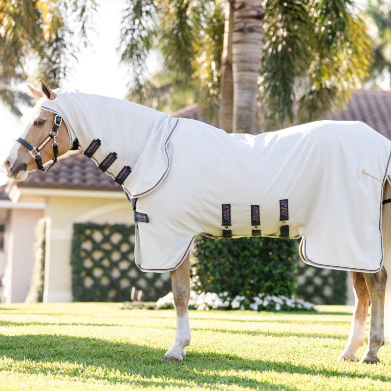 Horseware - Couverture d'extérieur Amigo Ripstop Pony argent/ lime/ marine/ rose/ bleu | - Ohlala