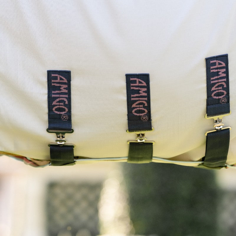 Horseware - Couverture d'extérieur Amigo Ripstop Pony argent/ lime/ marine/ rose/ bleu | - Ohlala