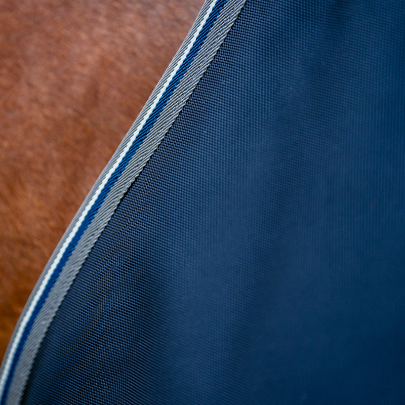 Horseware - Couverture d'extérieur Rambo Turnout VL marine/ thunderstorm gris/ argent 250g | - Ohlala