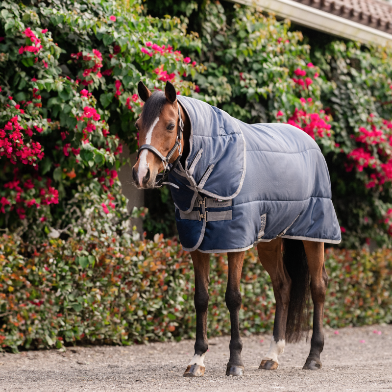 Horseware - Couverture de box Amigo Ripstop Insulator Plus Pony Stable marine/ titanium grey 200g | - Ohlala