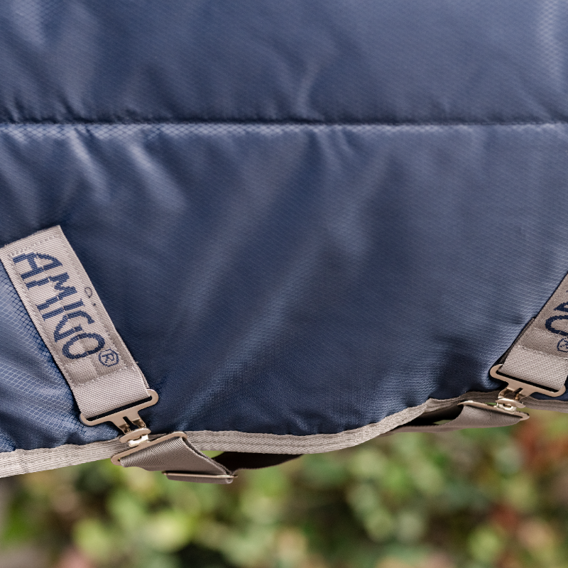 Horseware - Couverture de box Amigo Ripstop Insulator Plus Pony Stable marine/ titanium grey 200g | - Ohlala