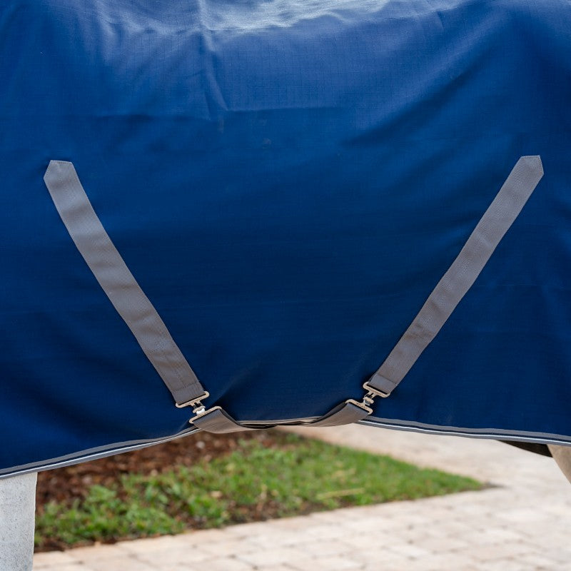 Horseware - Couverture de box Rambo Stable marine/ thunderstorm grey/ argent | - Ohlala