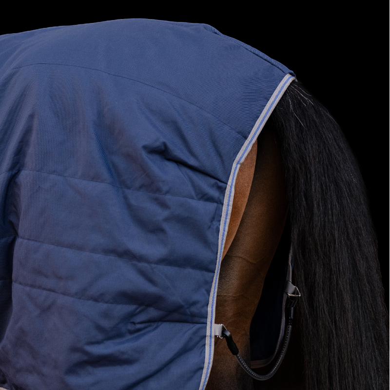 Horseware - Couverture de box Rhino Stable marine/ titanium grey/ classic blue 100g | - Ohlala