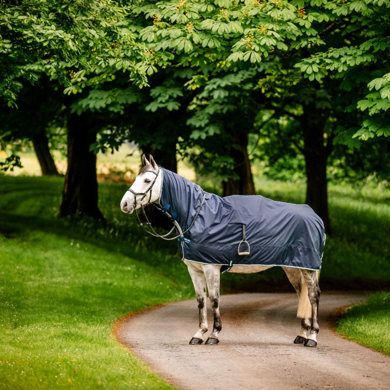 Horseware - Couverture de pluie Newmarket Rain witney navy | - Ohlala